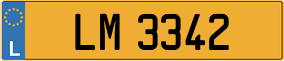 Truck License Plate